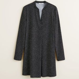 Mango V-neckline dress polka dot size M